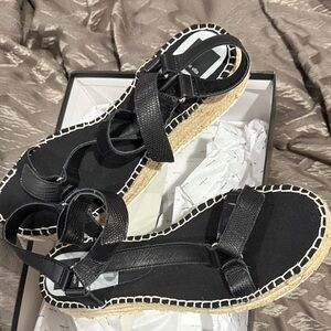 Dolce Vita Black Espadrille Sandals